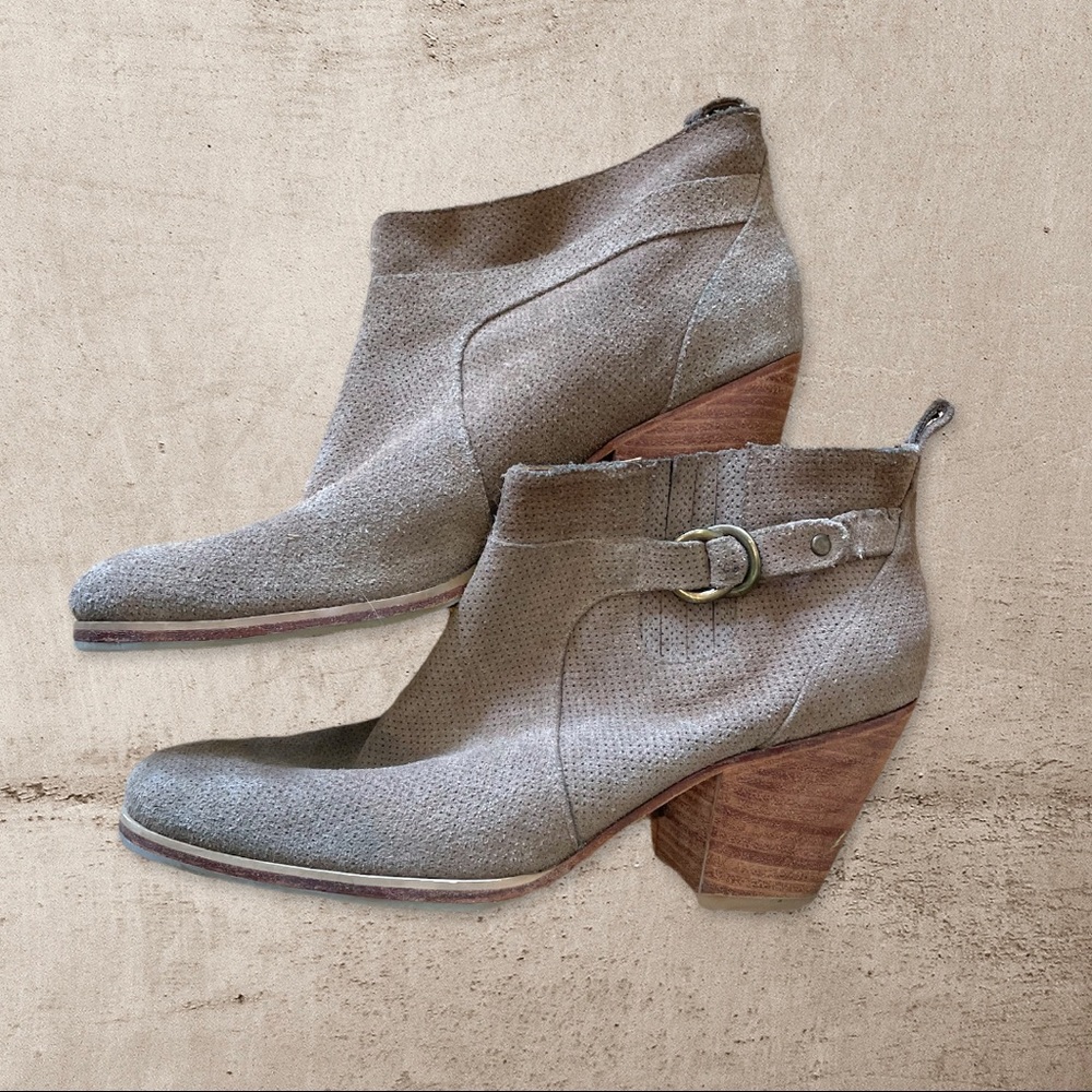 Suede Heeled Booties